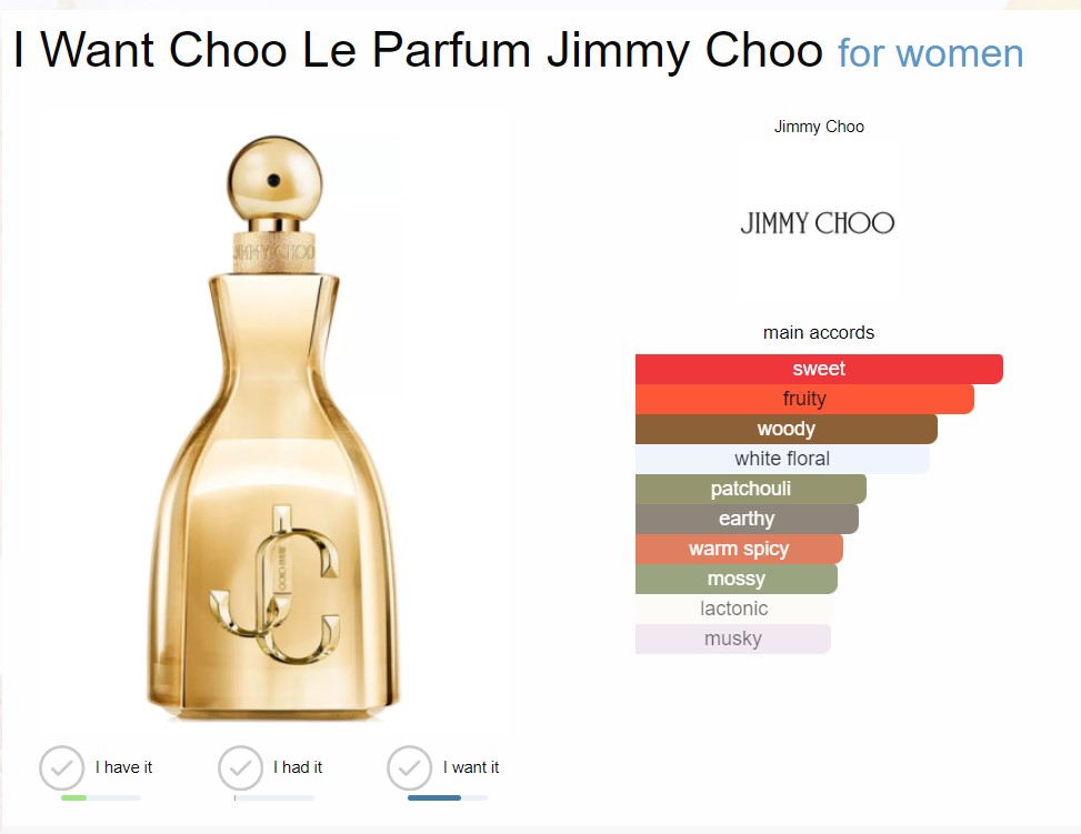 น้ำหอมแท้ Jimmy Choo I Want Choo Le Parfum 100ml กล่องซีล