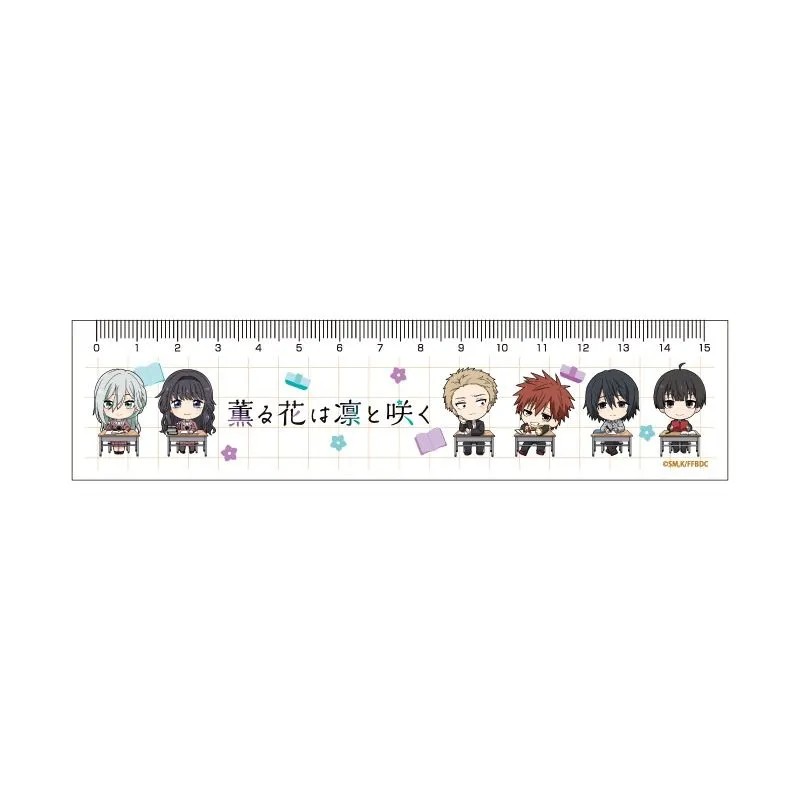 (27/10/25) Ruler 15cm "The Fragrant Flower Blooms with Dignity" 01 Seiretsu Design (Mini Character Illustration)