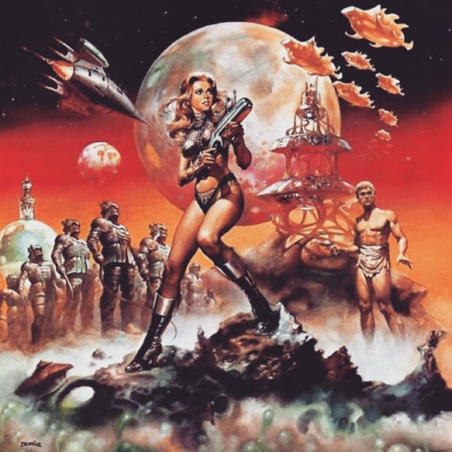 BARBARELLA QUEEN OF THE GALAXY MOVIES (Jane Fonda) บาร์บาเรลล่า เป็นภาพยนตร์แนวแฟนตาซี