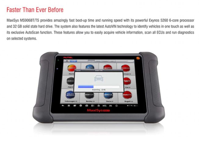 Autel MaxiSys MS906BT Car Diagnostic Tool OBD Code Reader Scanner ECU Coding MV108 Autel MS906 BT OBD2 Automotivo Car Scanner