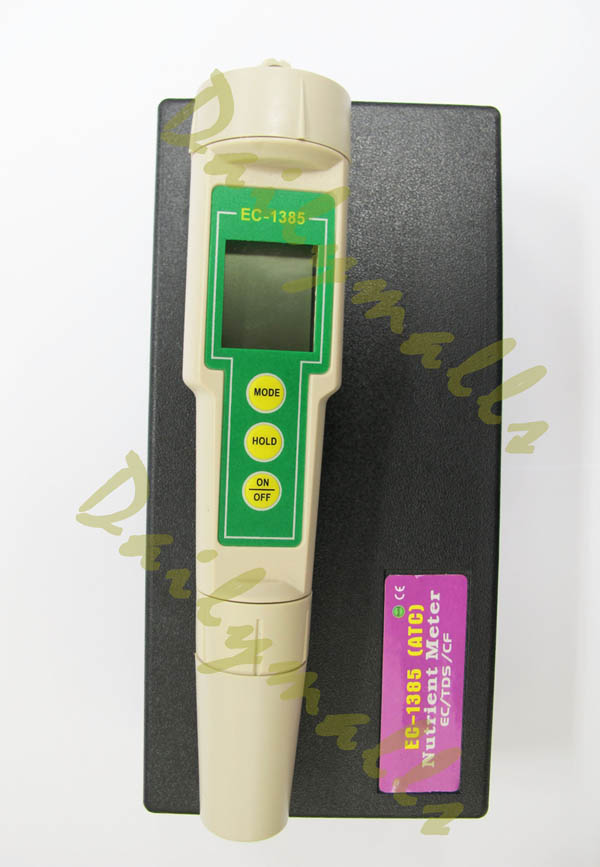 เครื่องวัดความเข้มข้นปุ๋ย เครื่องวัด EC TDS, ไฮโดรโปนิกส์ (EC CF PPM Meter) รุ่น EC-1385