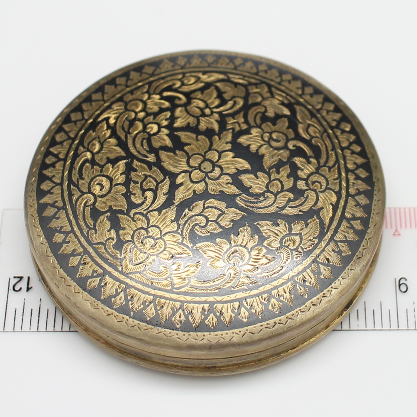 SI308 ตลับเงินถมทอง นน. 96.5 กรัม