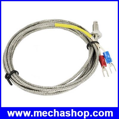 เทอร์โมคับเปิล เซนเซอร์เครื่องวัดอุณหภูมิ เซนเซอร์วัดอุณหภูมิ K Type Thermocouple 600C ( cable 2m)
