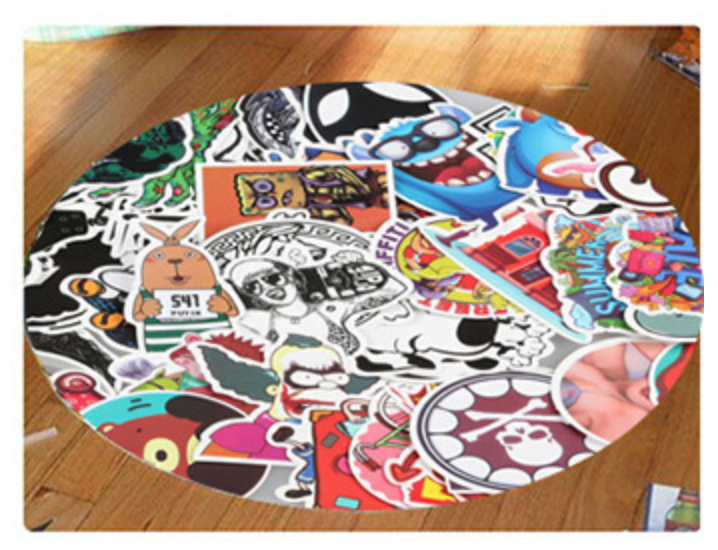 สติ๊กเกอร์ (set 100 ชิ้น) ติด ตกแต่ง กระเป๋า โน๊ตบุ๊ค ของใช้จิปาถะ