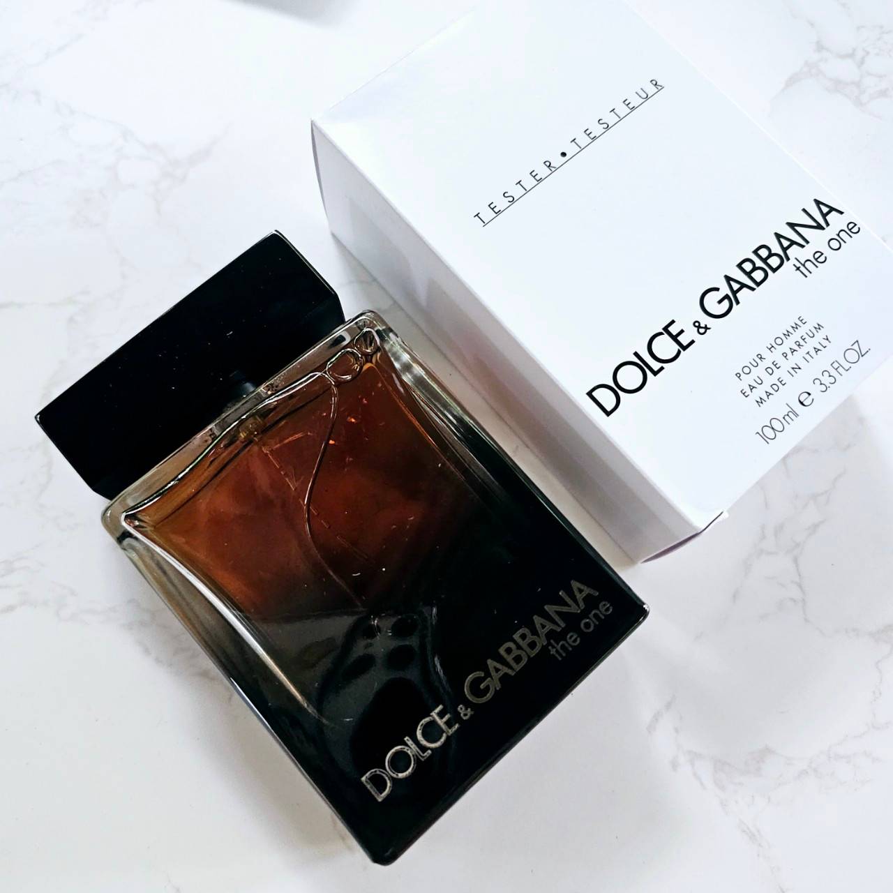 น้ำหอมแท้ D&G Dolce & Gabbana The One for Men Eau de Parfum 100 ml. กล่องขาว