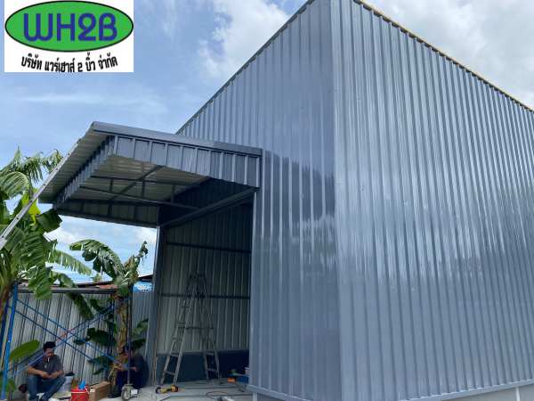 โกดังสำเร็จรูป ขนาด5.00x10.00 เมตร ท่าข้าม