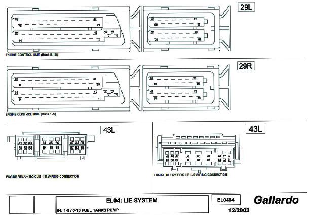 LAMBORGHINI GALLARDO (03-06) คู่มือซ่อมรถยตร์และวงจรไฟฟ้าพาร์ทอะไหล่เครื่องยนต์แลมโบกินี่ การาโด้