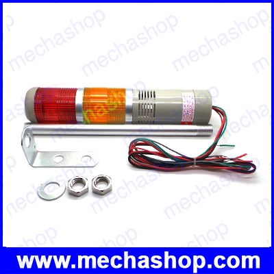 ทาวเวอร์ไลท์ ไฟเตือนสถานะเครื่องจักร ไฟกระพริบ AC220V Safety Stack Lamp Red Yellow Flash Industrial Tower Signal warning Light With Buzzer มีเสียง