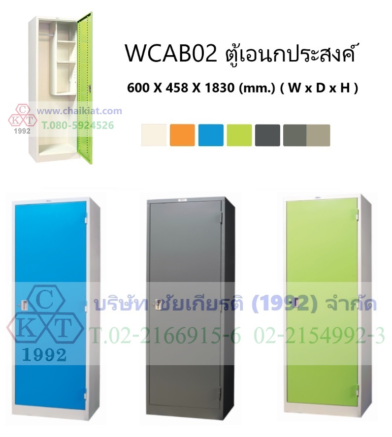 ตู้อเนกประสงค์ 1 บานเปิด เก็บของแม่บ้าน