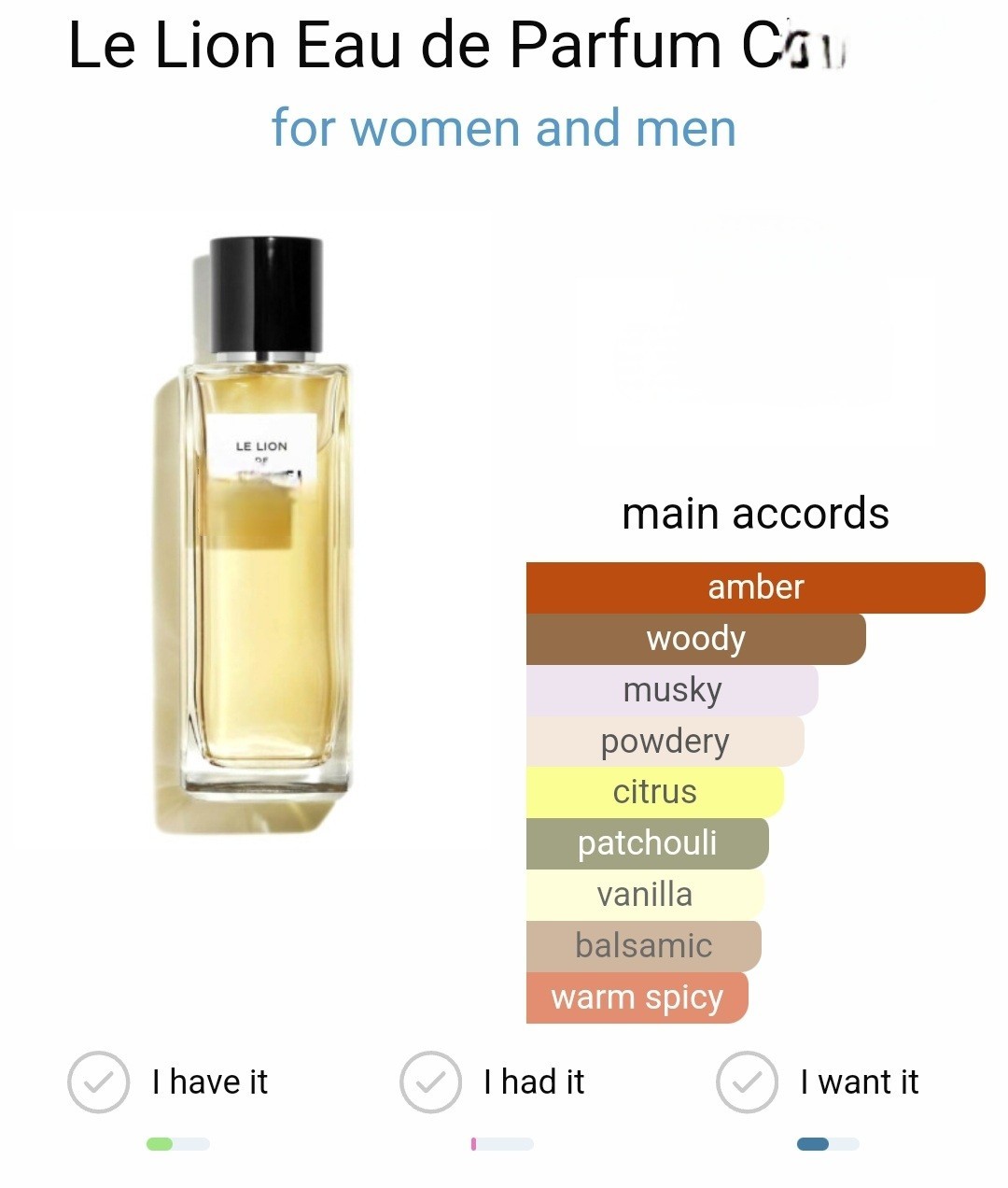 น้ำหอมแท้แบ่งขาย Chanel Les Exclusifs de Le Lion 💕Travel Size แบบทดลอง