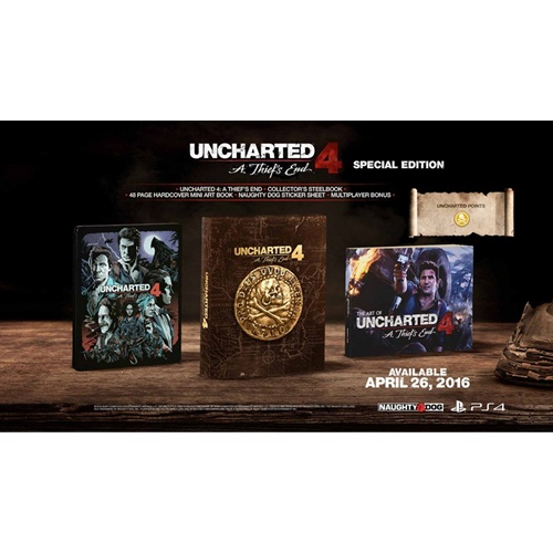 PS4: Uncharted 4 : A Thief's End - Special Edition (Z3) [ส่งฟรี EMS]