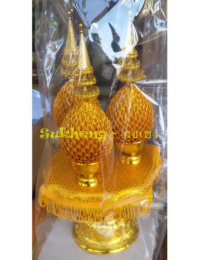 เครื่องทองน้อย สีทอง ขนาดพุ่มเบอร์ 2