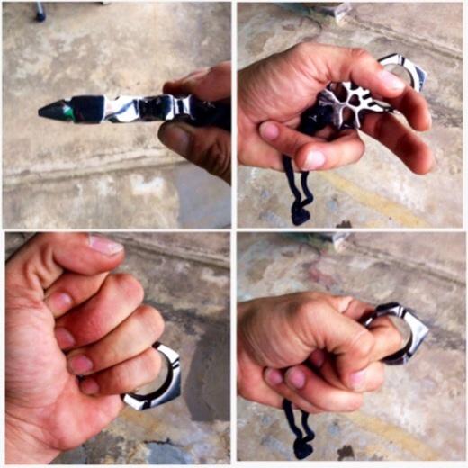 edc สนับมือกระโหลก (skull edc self-defense)