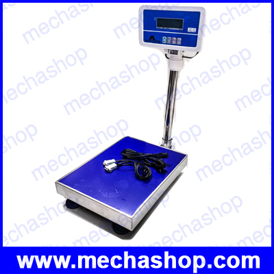 เครื่องชั่งดิจิตอลแบบตั้งพื้น MACATA Stainless Steel TZ Series platform weighing scale 60kg/2g, 100kg/5g, 150kg/10g, 300kg/20g โครงสร้างสแตนเลสกันสนิม มี RS232 เชื่อมต่อคอมพิวเตอร์ได้