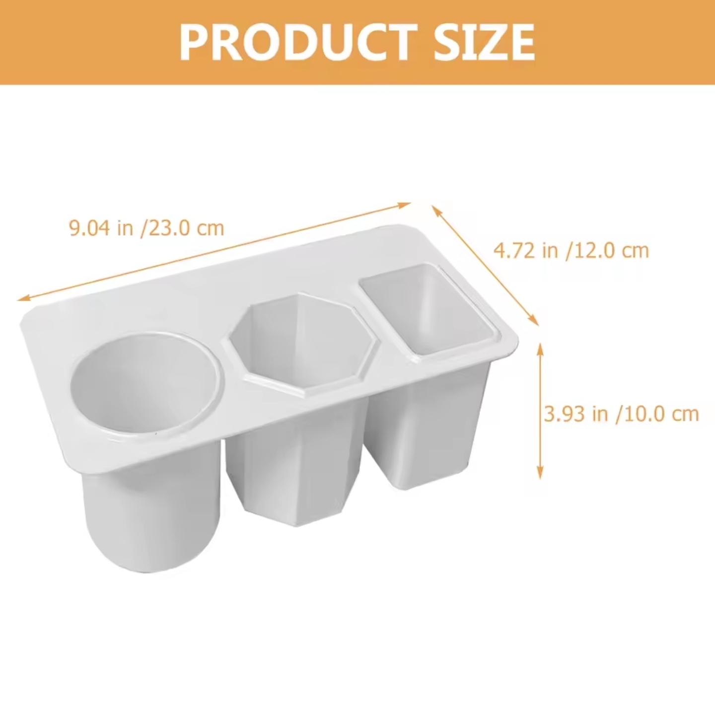 กล่องจัดระเบียบติดขอบโต๊ะ ที่เก็บของ3ช่อง ที่จัดระเบียบขอบโต๊ะ เก็บอุปกรณ์อเนกประสงค์