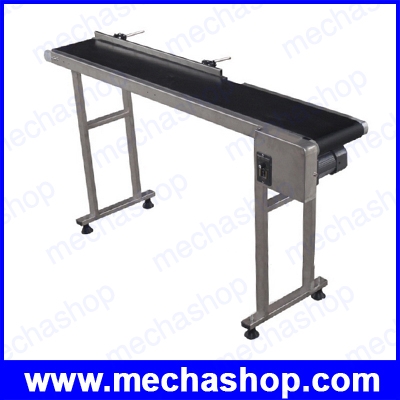 คอนเวเยอร์ สายพานลำเลียง Conveyor Belt Conveyor Conveying Table Band Carrier สำหรับ ขวดน้ำ กล่อง สิ่งของ ความเร็ว 0-30m/min 1500mm length 200mm (สินค้า Pre-Order)