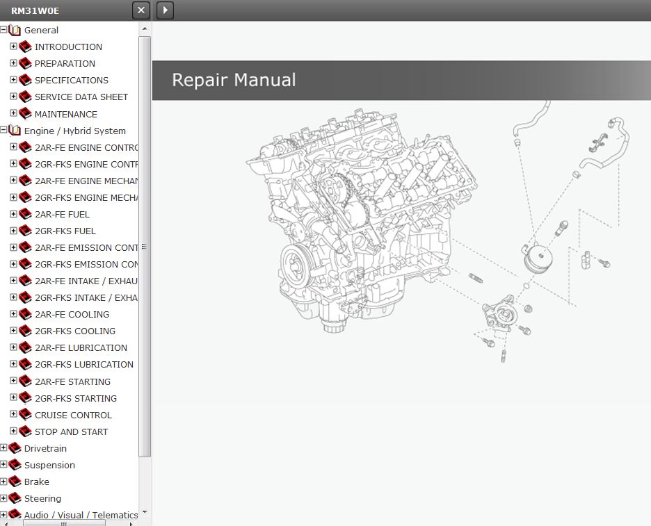 คู่มือการซ่อมทั้งคัน Toyota Alphard - Toyota Vellfire ปี 2015-2018