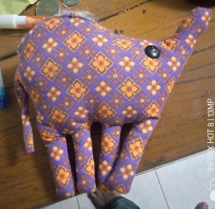 สั่งผลิตตุ๊กตาช้าง (ไม่รวมผ้า) ขนาด 17x11ซม. จำนวน 30 ตัว รหัส RNB-ST