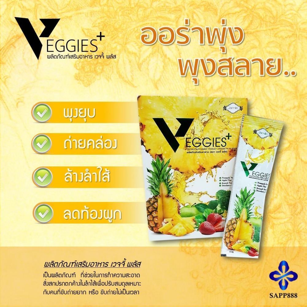 เวจจี้พลัส VEGGIES+ ดีท็อกซ์ ควบคุมน้ำหนัก