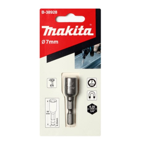 MAKITA ดอกไขควงหัวลูกบล็อคแม่เหล็ก มากีต้า