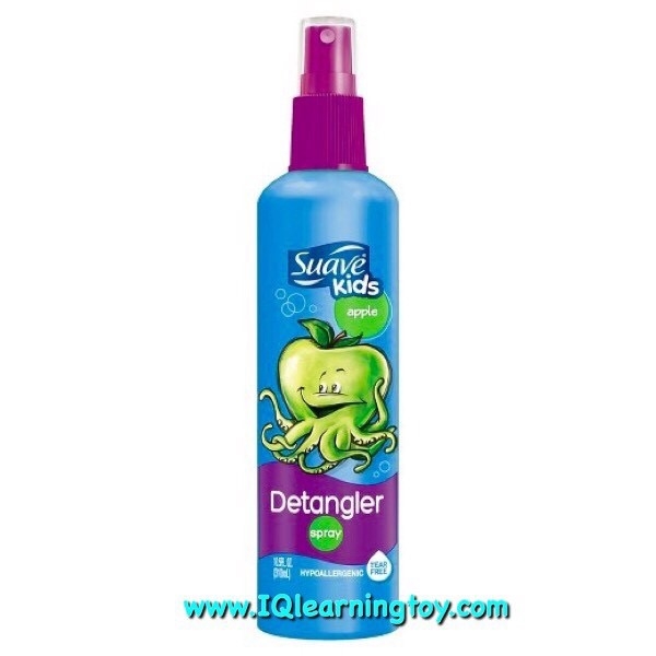 Suave Kids Apple Detangling Spray สเปรย์บำรุงผม หลังสระโดยไม่ต้องล้างน้ำออกกลิ่นแอ็ปเปิ้ลเขียว ส่งฟรี