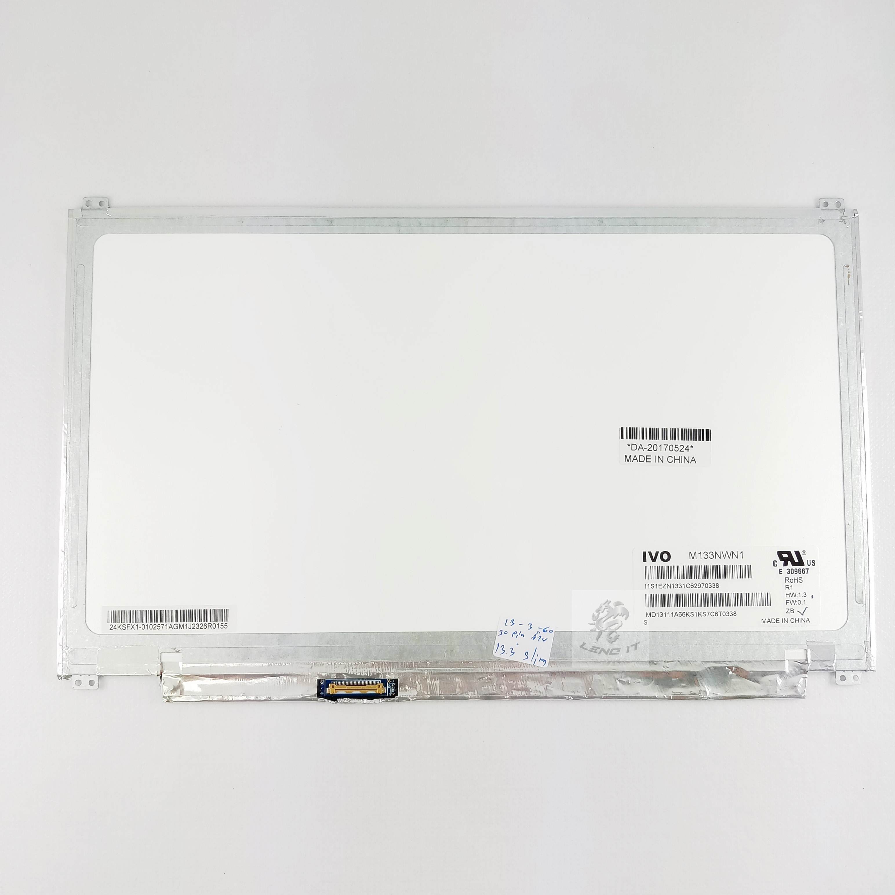 LED Panel จอโน๊ตบุ๊ค ขนาด 13.3 นิ้ว SLIM 30 PIN แพรซ้าย (หูชิดขอบข้าง บน+ล่าง)