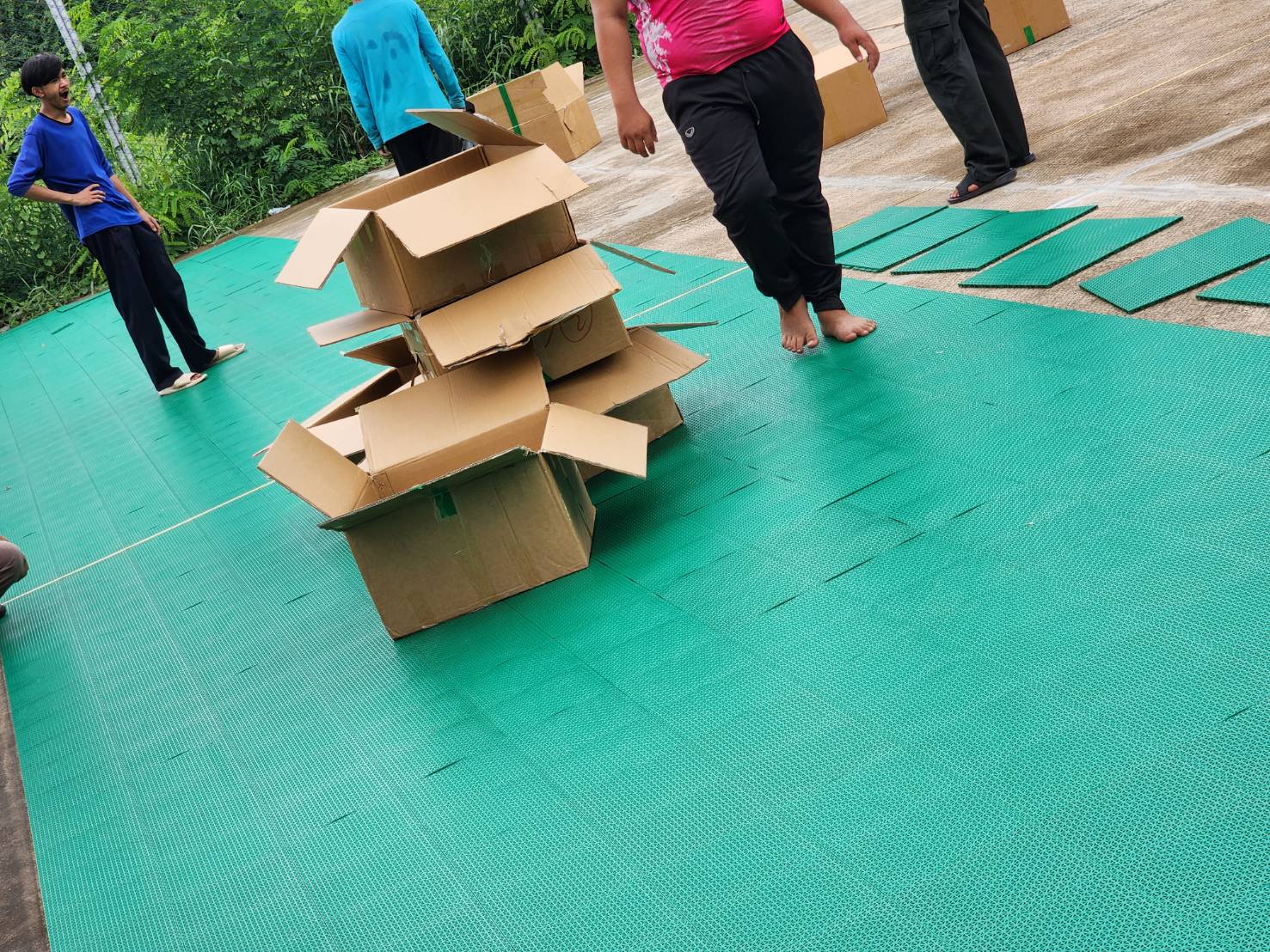 พื้นโพลีโพรพีลีน สำหรับสนามกีฬา สนามฟุตซอล