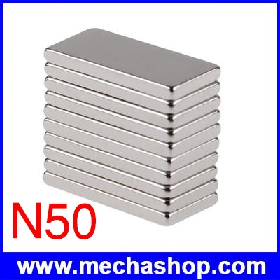 (ชุดละ10ชิ้น) แม่เหล็กถาวร แม่เหล็กนีโอไดเมีย แม่เหล็ก 10x20x2mm แม่เหล็กถาวรนีโอไดเมียมมีแรงดึงดูดสูง Magnet Neodymium N50
