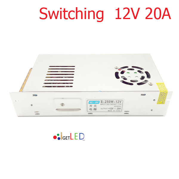 สวิทช์ชิ่งจ่ายไฟ 12V 20A 240W Switching Power Supply สวิตชิ่งเพาเวอร์ซัพพลาย