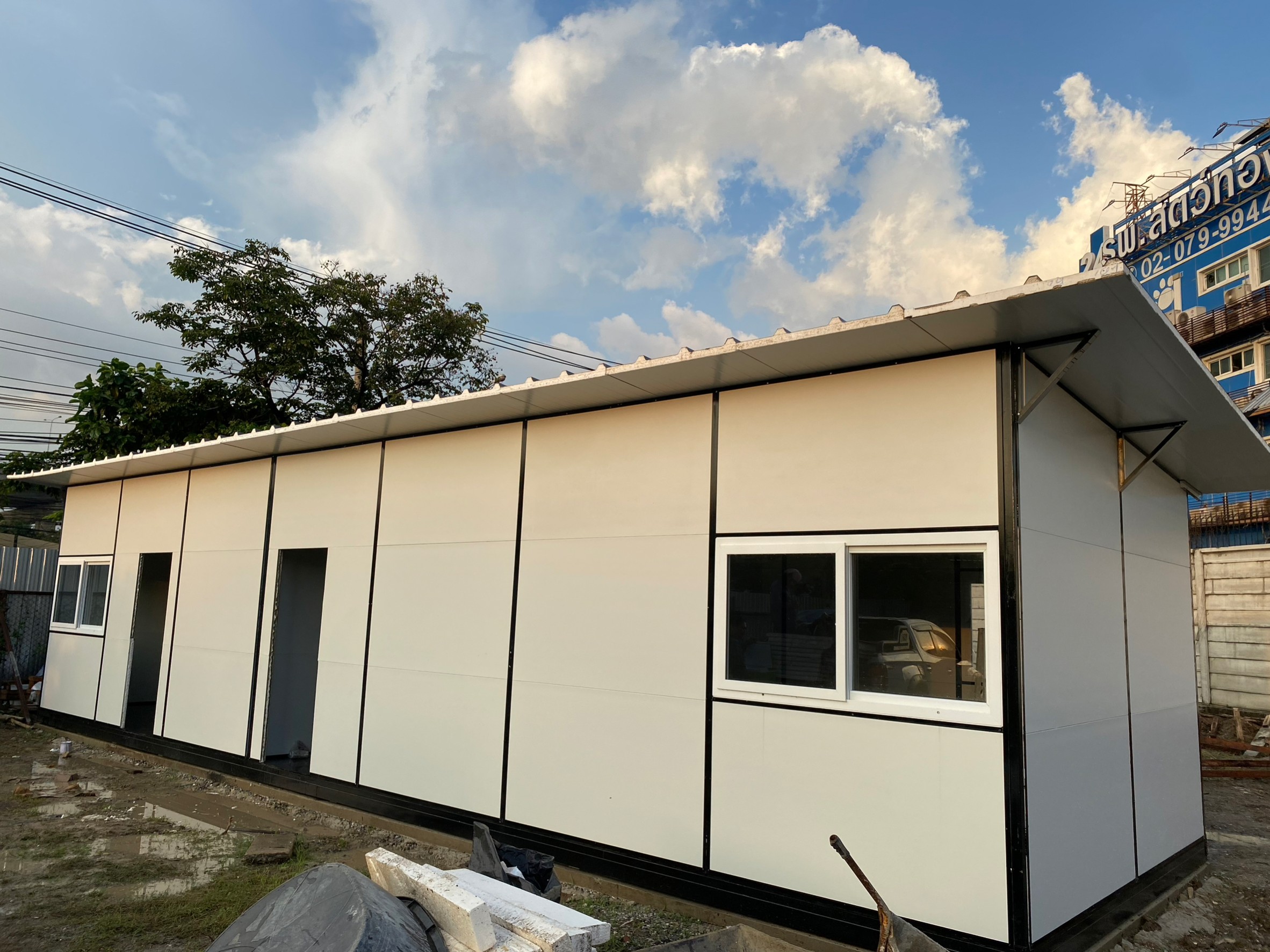 ออฟฟิศสำเร็จรูป ไซต์ออฟฟิศ ขนาด 3.60x12.36 เมตร บางพลัด