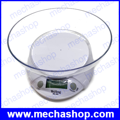 เครื่องชั่งดิจิตอล 7Kg ความละเอียด 1g Digital Mini Kitchen Scale WH-B09L รุ่น WH-B09L (ไม่รวมถ้วยแก้ว)