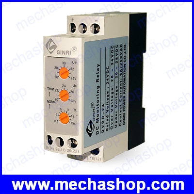 เครื่องป้องกันไฟตกไฟเกิน ไฟฟ้ากระแสตรง DVRD Overvoltage Undervoltage Protector DC LED Relay Motor Overvoltage Protector DC12V