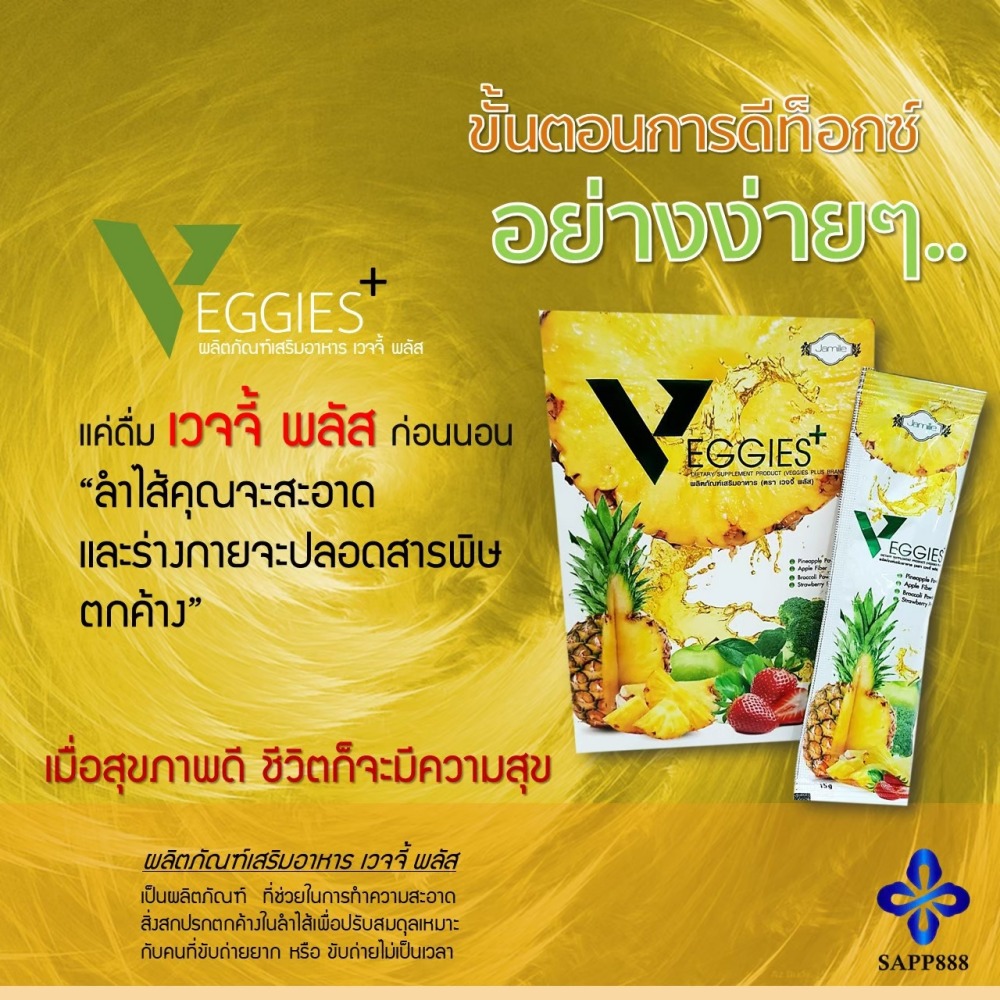 เวจจี้พลัส VEGGIES+ ดีท็อกซ์ ควบคุมน้ำหนัก