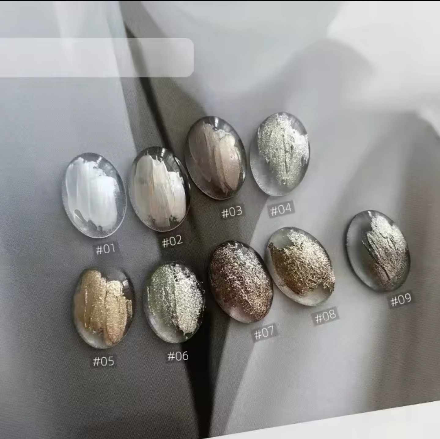 ยิปซั่มเจล [Gypsum gel] เจลเพ้นท์นูนปูนพลาสเตอร์ สีเจลเนื้อทราย 9เฉดสี/เซต