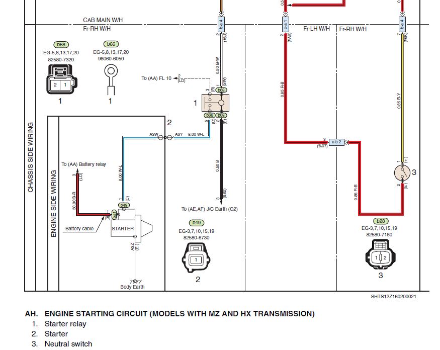 วงจรไฟฟ้า Chassis Workshop Manual E13C Engine Workshop Manual FR1E, FS1E, FY1E, SH1E, SR1E and SS1E series, equipped with E13C engine