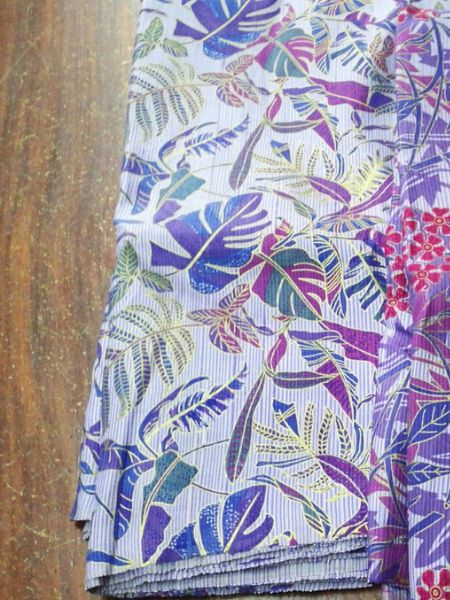 ผ้าไหมพิมพ์ลาย เนื้อหยาบ สีคละสี (ราคาต่อหลา) รหัส A4-NY08096612404