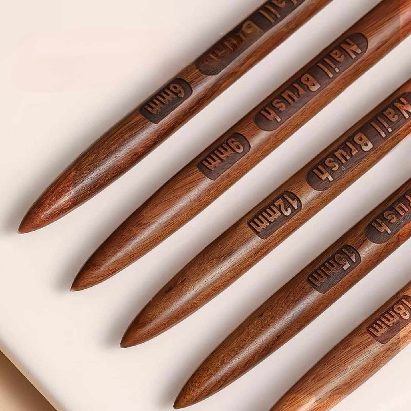 พู่กันไลเนอร์ พู่กันเพ้นท์ลายเส้น เพ้นท์ตัดขอบ ขายแยกเบอร์ ด้ามลายไม้สวยงาม