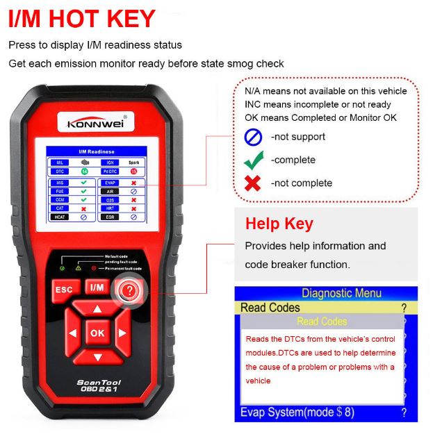 AKASO 2018Auto Scanner KONNWEI KW850 Full ODB OBD2 Auto Car Diagnostic Tool scanner KW 850 Automotive Code Reader Multilanguage