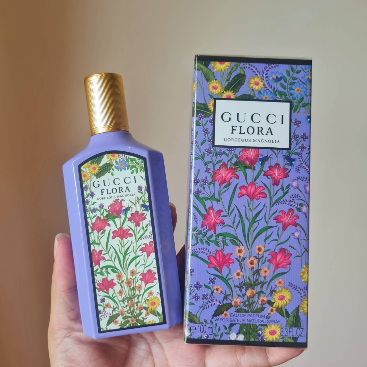 น้ำหอมแท้ Gucci Flora Gorgeous Magnolia Eau de Parfum 100ml กล่องซีล
