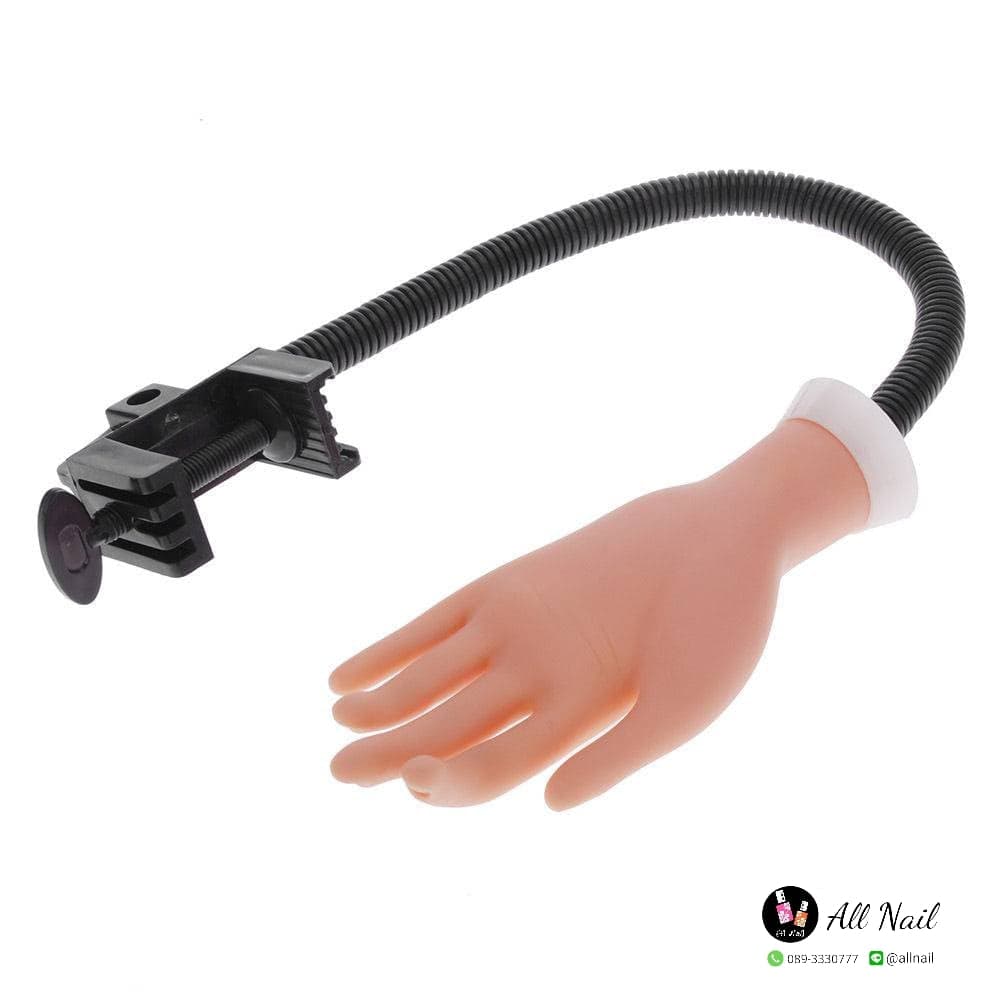 มือปลอมฝึกทำเล็บ มือซิลิโคน (มือยาง)