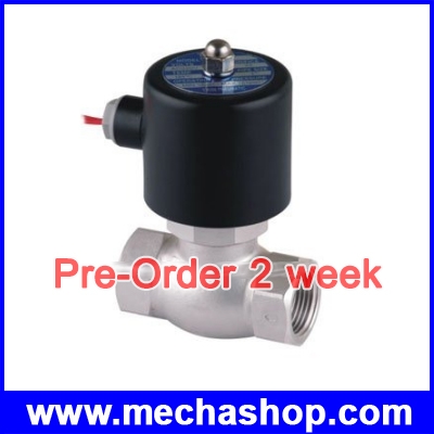 โซลินอยด์วาล์วไฟฟ้า ระบบไอน้ำ 1 นิ้ว DN25 Electric Solenoid Valve 304SS Steam สแตนเลส เลือกแรงดัน 12V, 24V, 220Vac Seal PTFE 180 องศา (สินค้า Pre-Order)