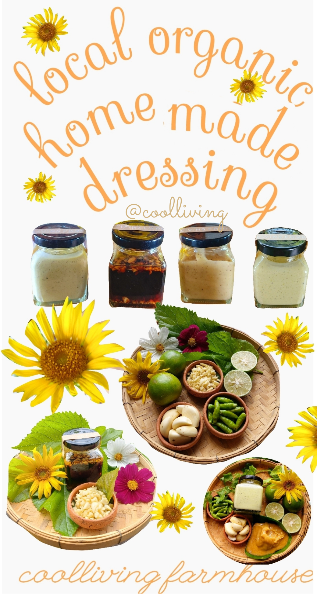 น้ำสลัด ปลูกเองทำเอง homegrown & homemade dressing