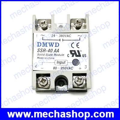 โซลิดสเตตรีเลย์ 40A solid state relay SSR-40AA 40A actually 80-250V AC TO 90-480V AC