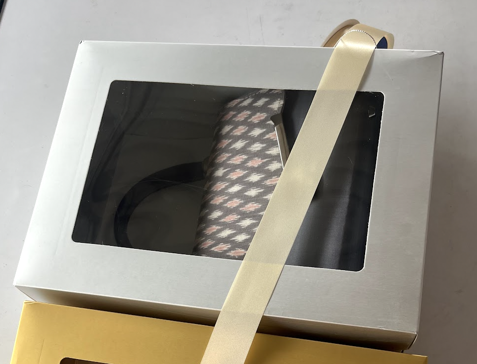 กล่องฝาครอบ เมทลิค ขนาด 12x9.2x3.8นิ้ว. ผูกโบว์ พร้อมส่งมอบ รหัส BX-ME-09116811