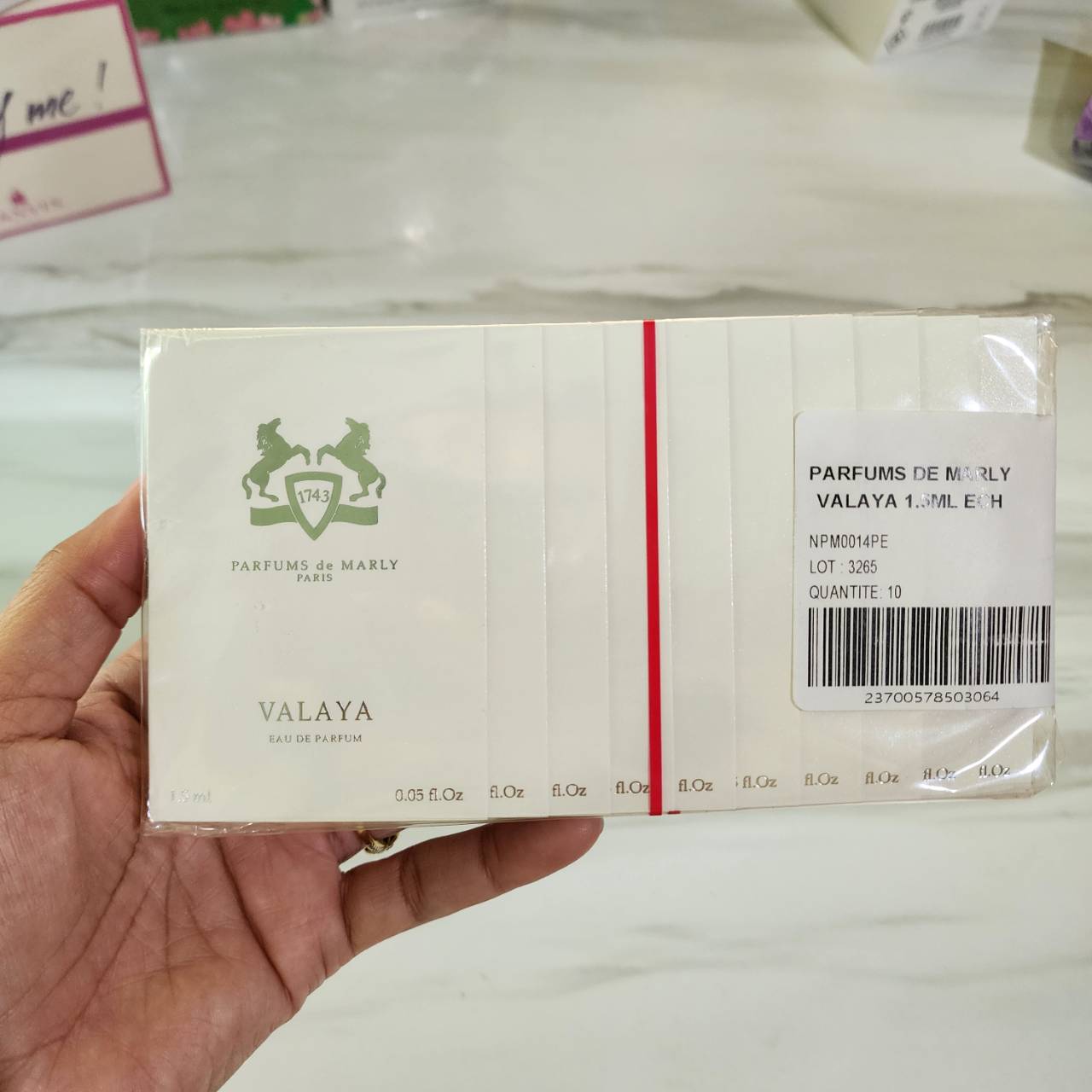 น้ำหอมไวออลหลอดทดลอง Parfums De Marly Valaya EDP 1.5ml Spray Sample Vial แบบหลอดทดลอง น้ำหอมไวออลแบบหลอด