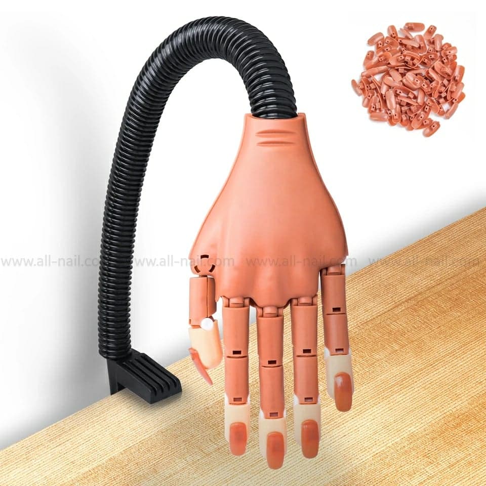 มือปลอมฝึกทำเล็บ (มือพลาสติก)
