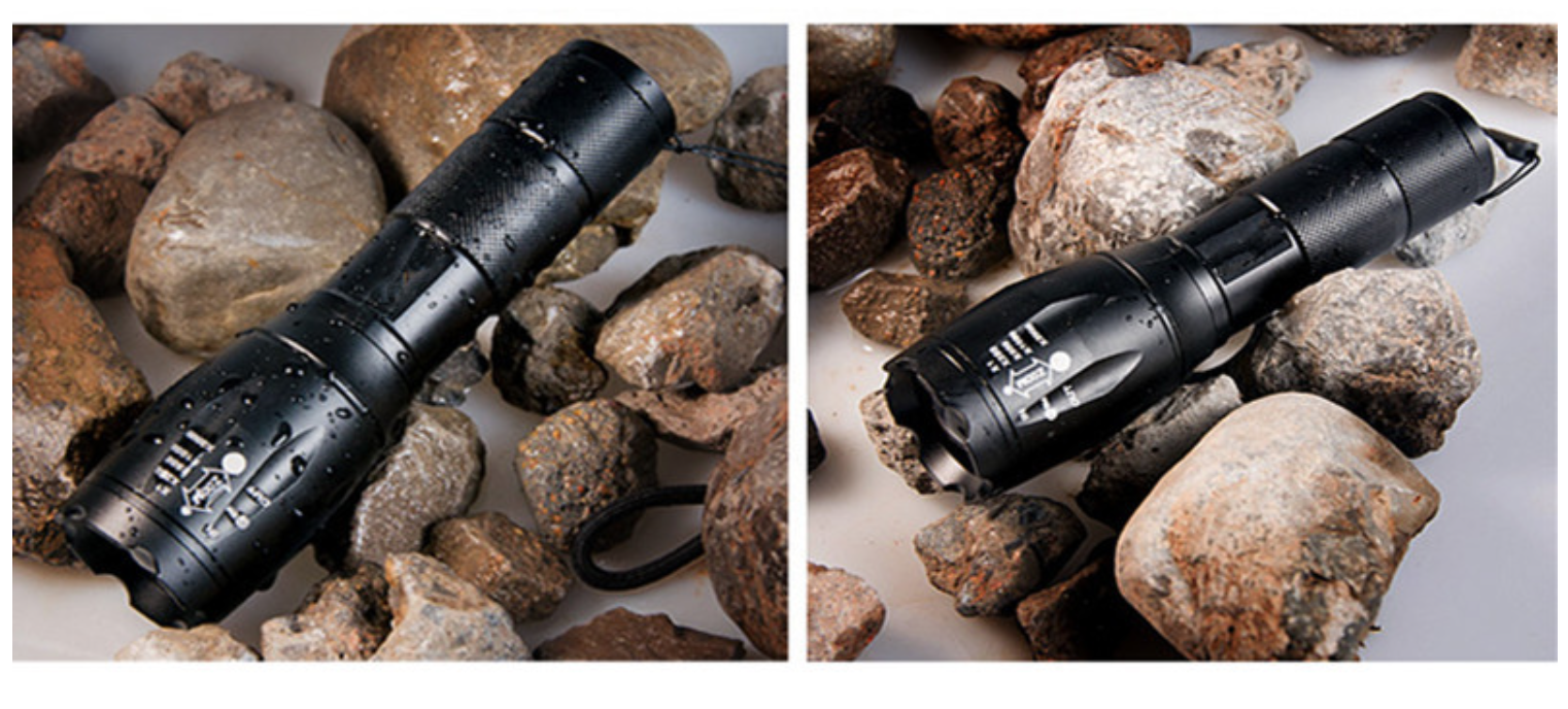 ไฟฉาย turbo light ครบเซ็ต (หลอด cree XML-T6 : 5 โหมด)