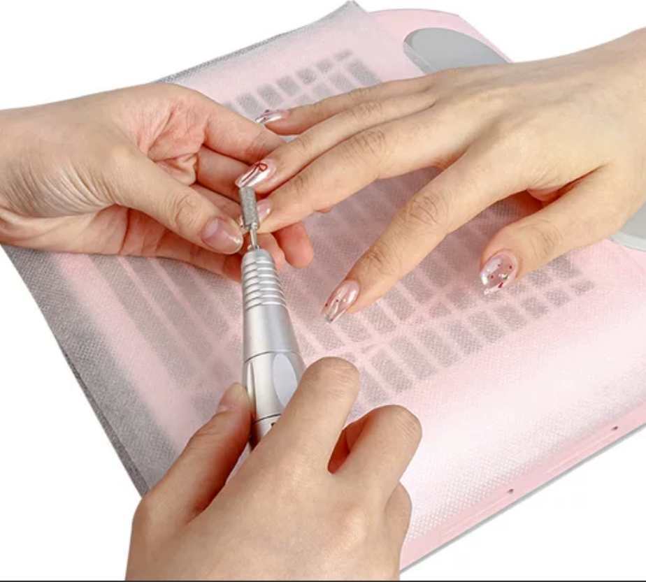 แผ่นกรองฝุ่น ใช้สำหรับเครื่องดูดฝุ่นเล็บ แบบใช้แล้วทิ้ง 100แผ่น/แพ็ก