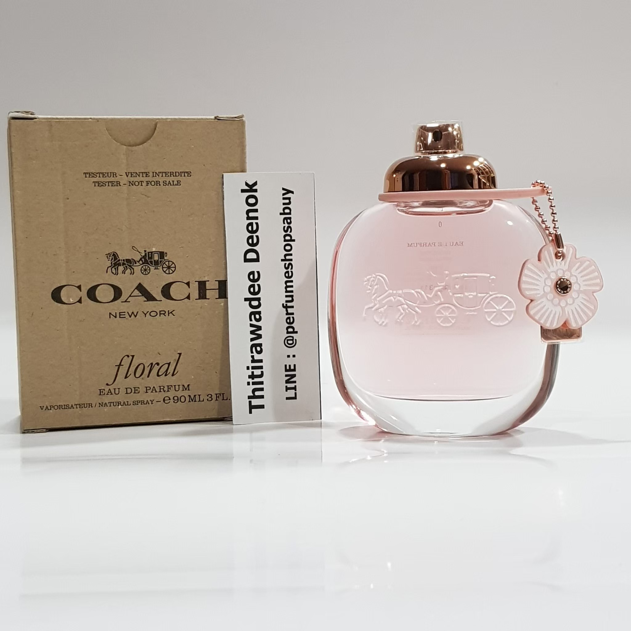 น้ำหอมแท้ Coach Floral Eau de Parfum 90ml กล่องเทสเตอร์