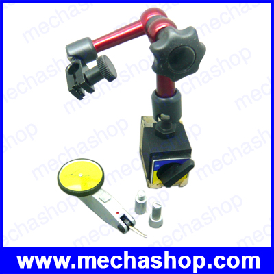 เครื่องวัดระนาบ ไดอัลเกจ เครื่องตั้งระดับ Dial gauge Indicator 0-0.8mm*0.01mm ไดอัลเกจ พร้อมขาจับ